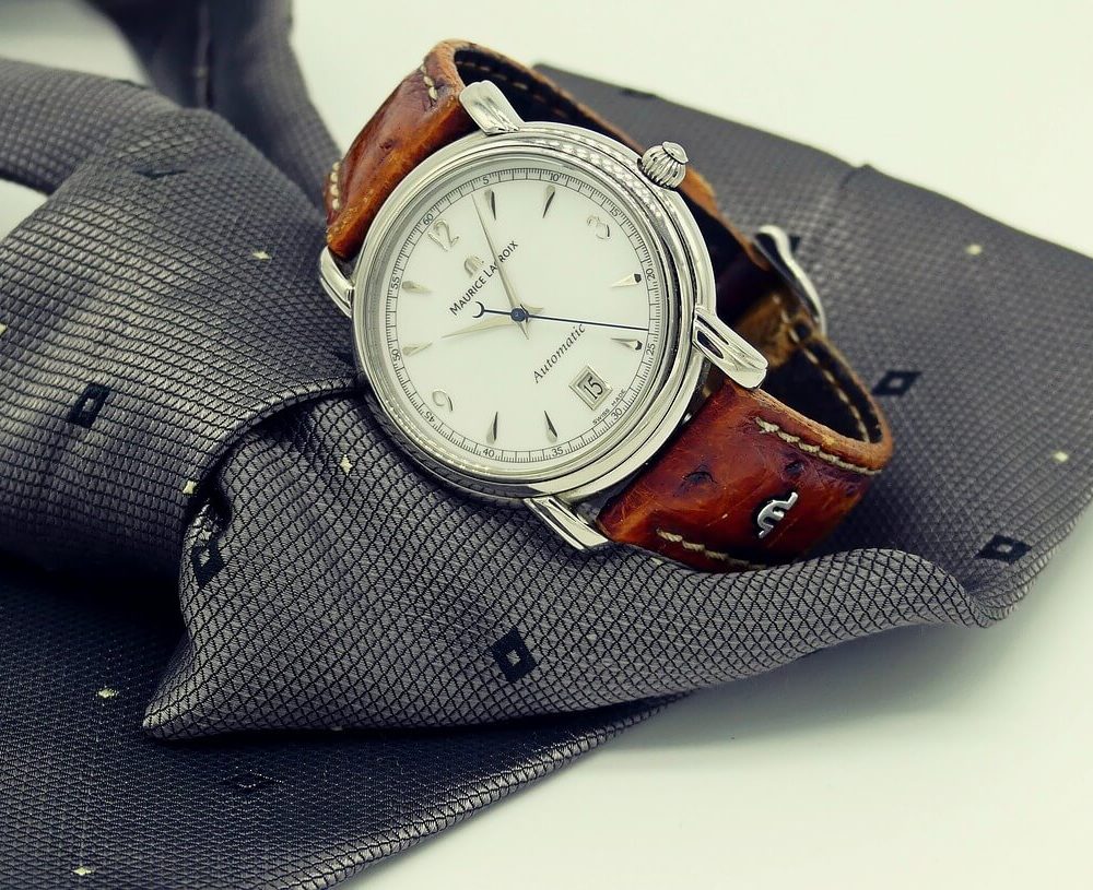 wrist-watch and tie